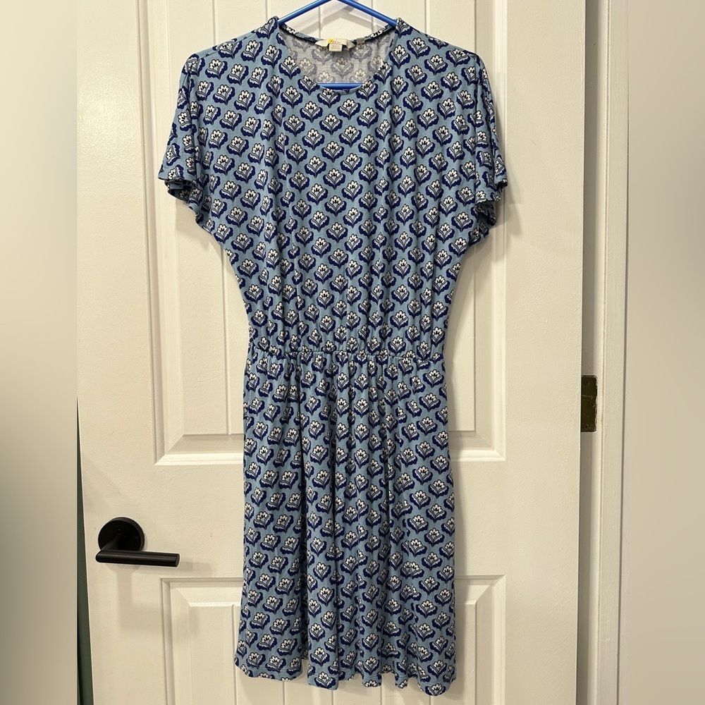 Boden Blue Patterned Women's Dress